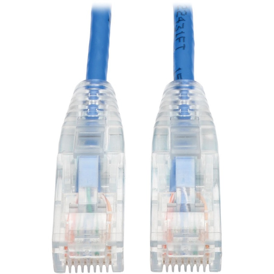 Cat6 Slim Patch Cable Blue 1'