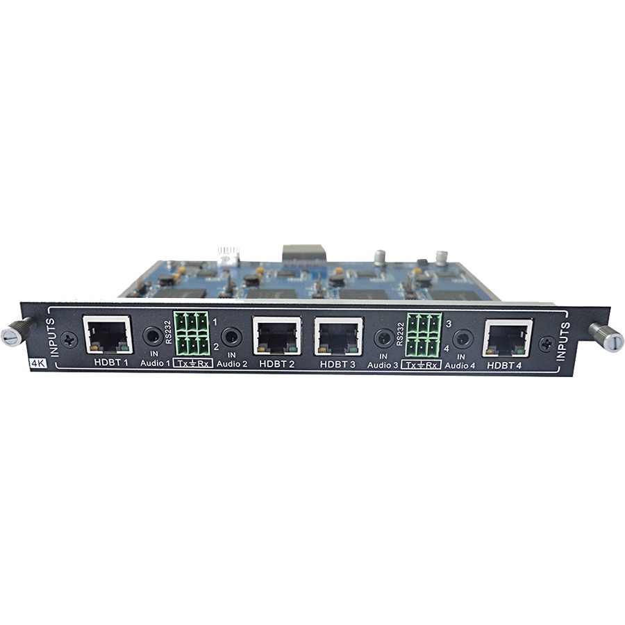 4-INPUT HDBASET CARD FOR MODULAR MATRIX WITH 4K