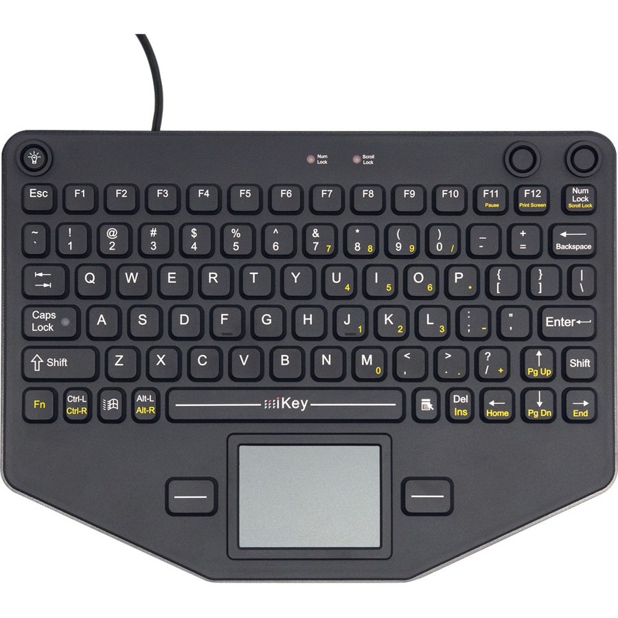 IKEY RUGGED KEYBOARD, INTEGRATED BACKLIGHT, TOUCHPAD, INTEGRATED VESA MOUNTING H