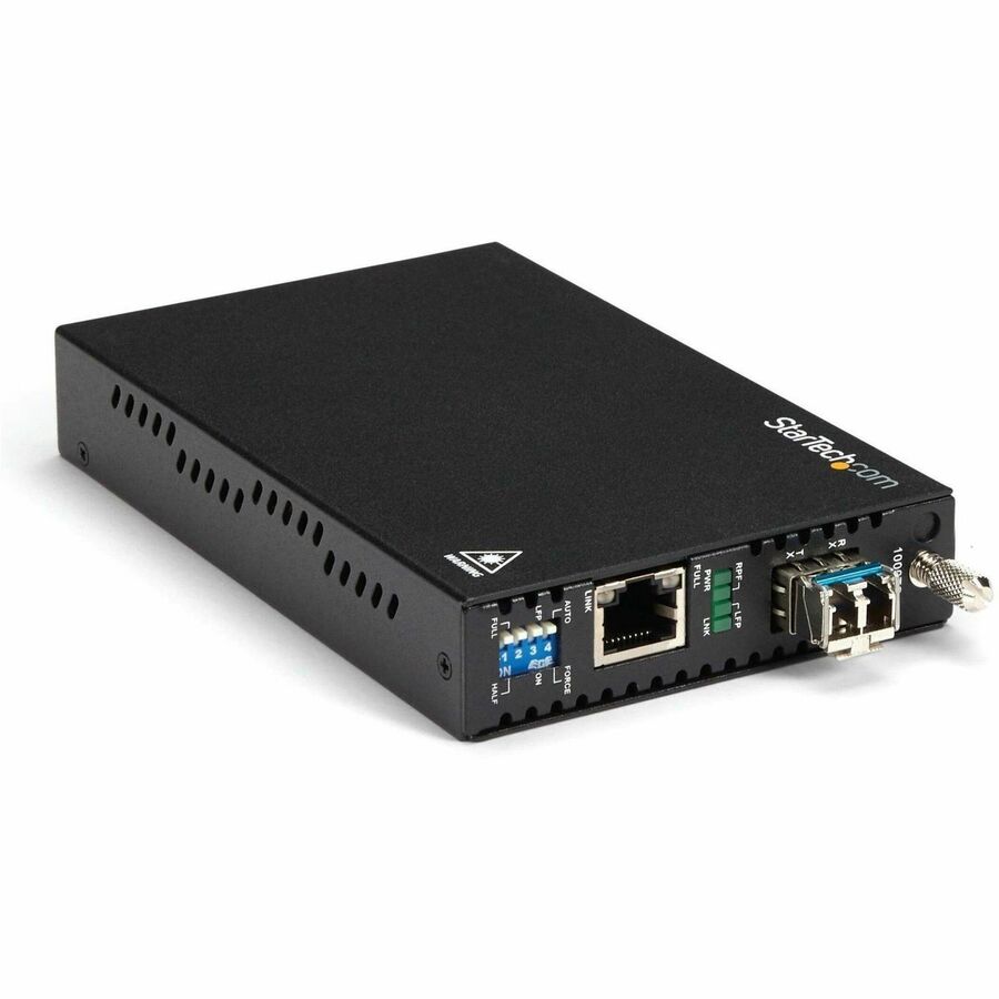 CONVERT EXTEND A GBE CONNECTION UP TO 10 KM (6.2 MI) USING SINGLE-MODE LC FIBER