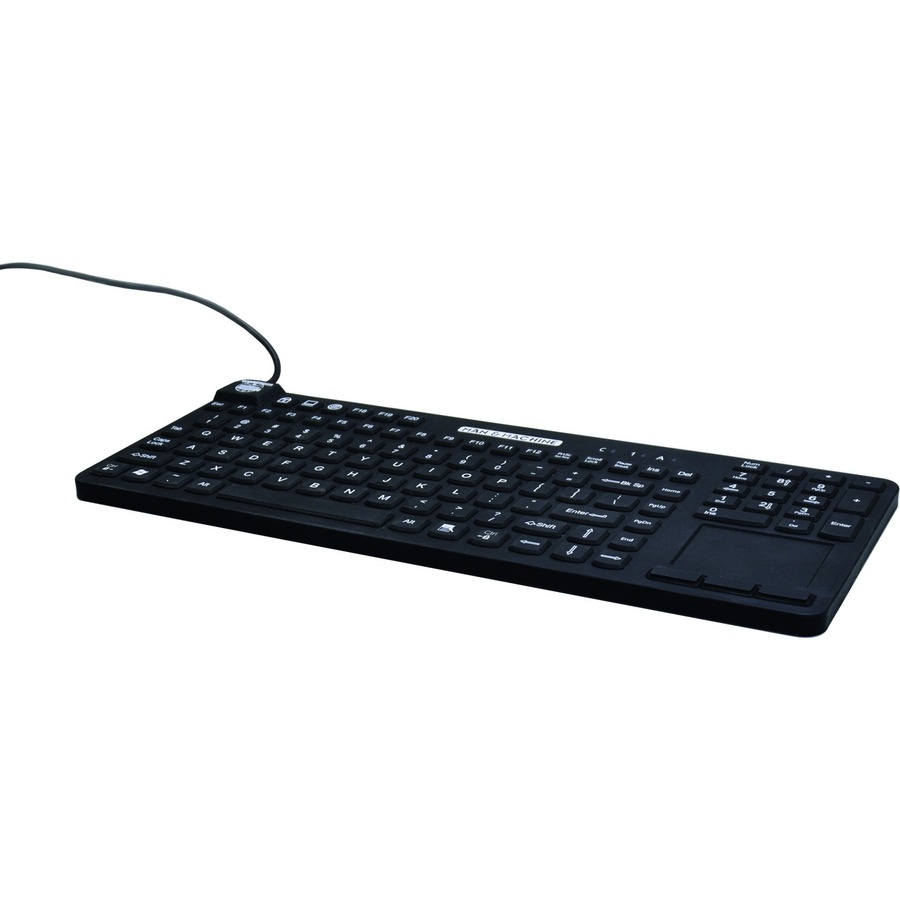 REALLYCOOLTOUCH MAG/BKL KEYBOARD - HYGIENIC BLACK, USB, FULL-SIZE, WATERPROOF, S