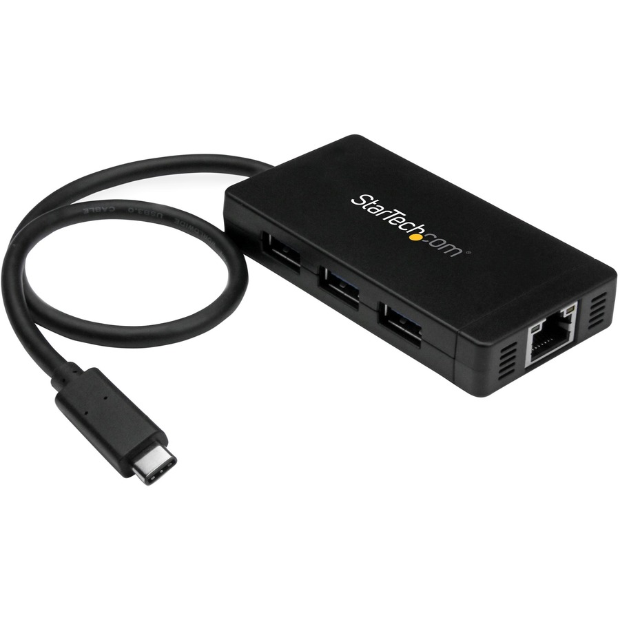 TURN A LAPTOPS USB TYPE-C PORT INTO THREE USB TYPE-A PORTS (5GBPS) & ONE GIGABIT