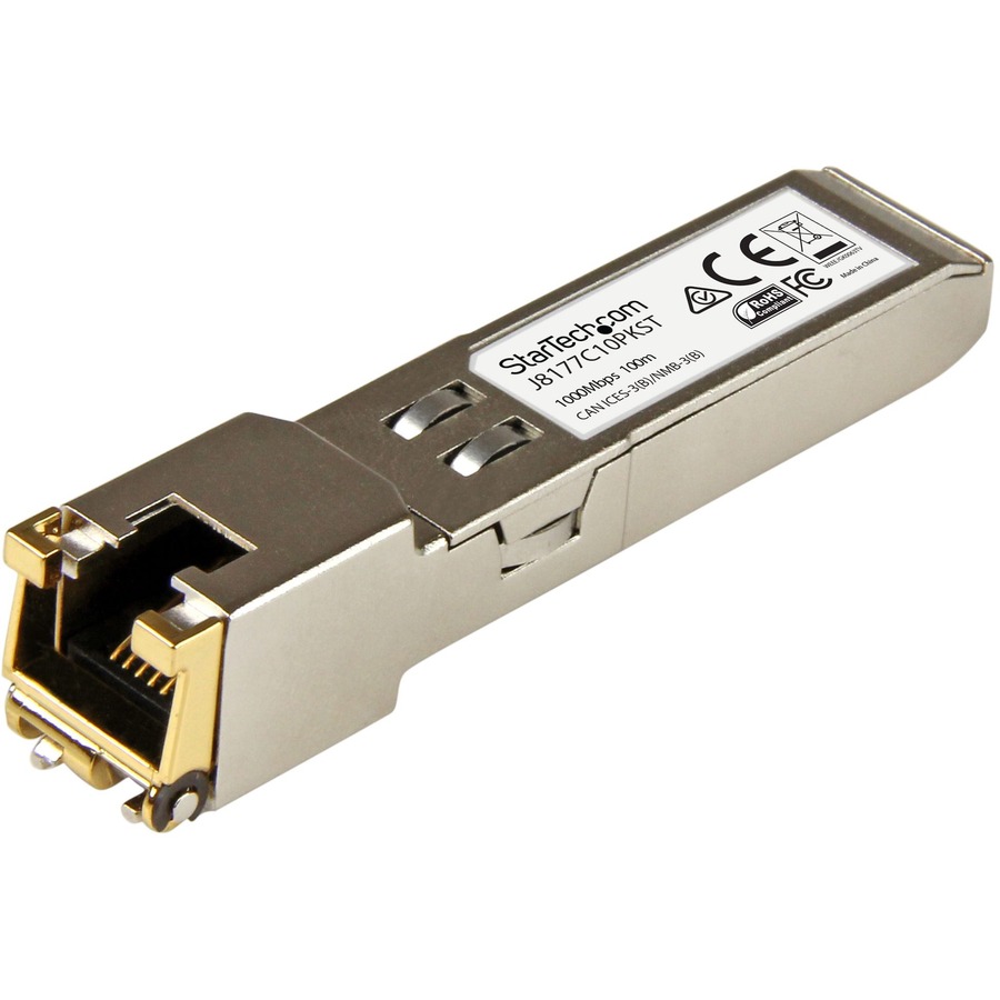 10 PACK HPE J8177C COMPATIBLE SFP - 1000BASE-T 1GBPS - 1GBE MODULE - 1GE GIGABIT