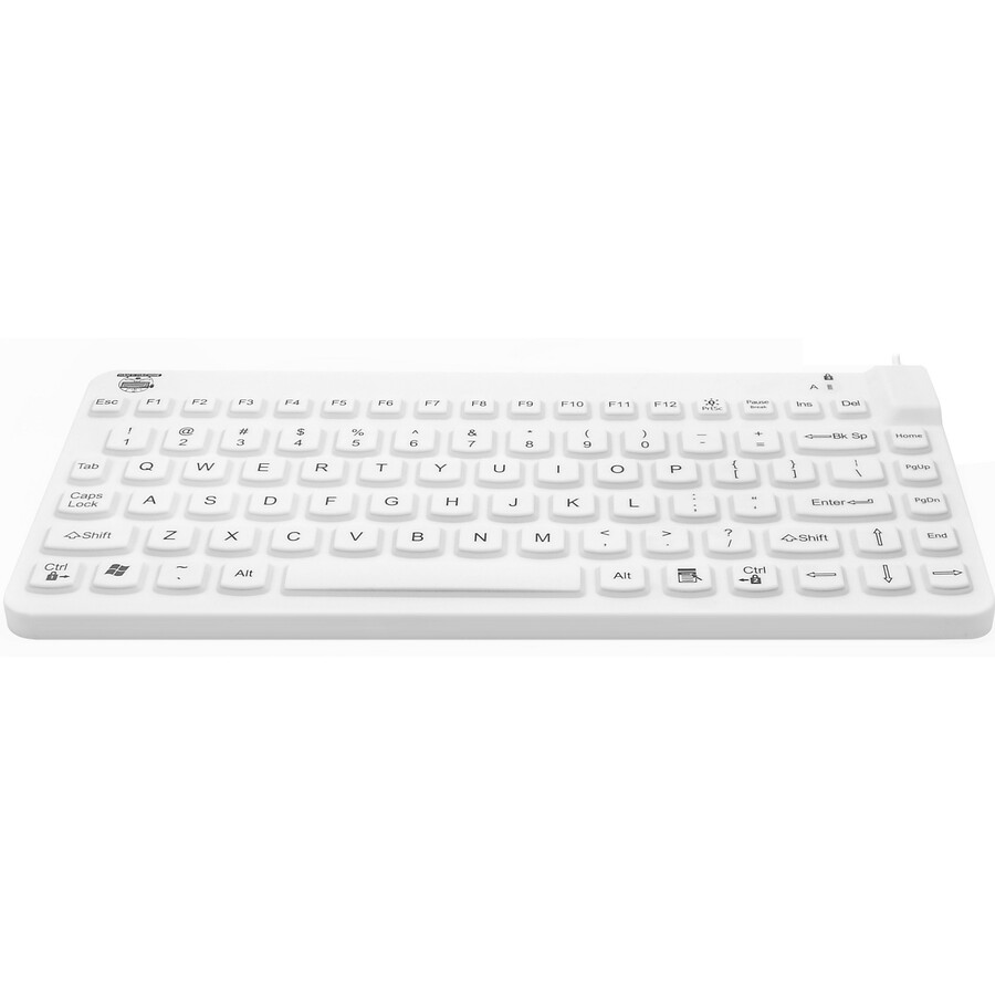 SCLP/MAG/W5-120 - KEYBOARD - QWERTY - WIRED - USB - HYGIENIC WHITE, SLIM, WATERP
