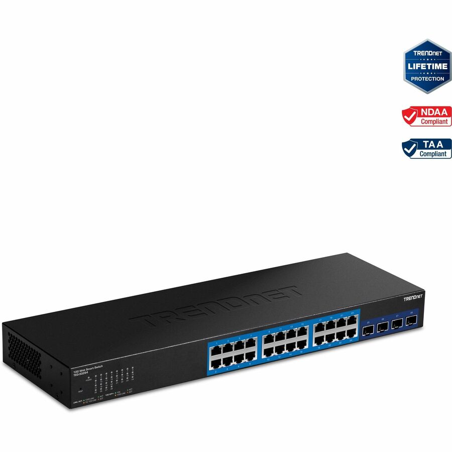 28PORT WEB SMART SWITCH 24PORT GIGABIT  4SLOT 10G SFP+