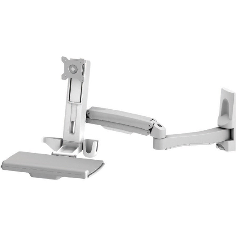 EXTENDED WALL MOUNT SYSTEM PROVIDES A SIMPLE WAY TO MOUNT A KEYBOARD, MONITOR AN