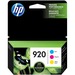 HP 920 Cyan, Magenta & Yellow Original Ink Cartridges, 3 pack (N9H55FN)