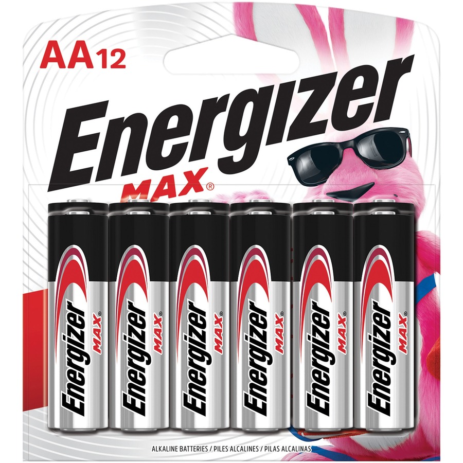 ENERGIZER Max AA - Pack de 12 piles alcalines (E91BW12EM)