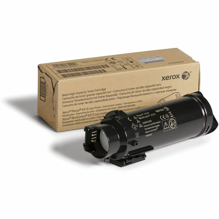 GENUINE XEROX BLACK HIGH CAPACITY TONER CARTRIDGE, WORKCENTRE 6515, PHASER 6510,
