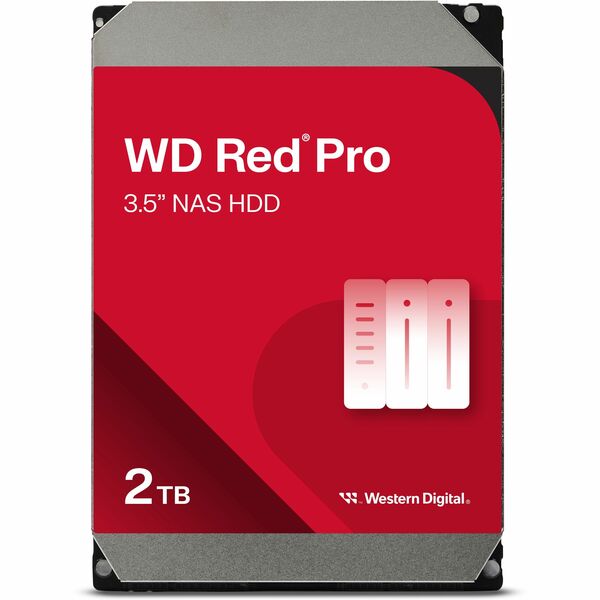 WD Red Pro 2 TB 3.5" Internal Hard Drive - SATA - 7200rpm - 64 MB Buffer (WD2002FFSX)