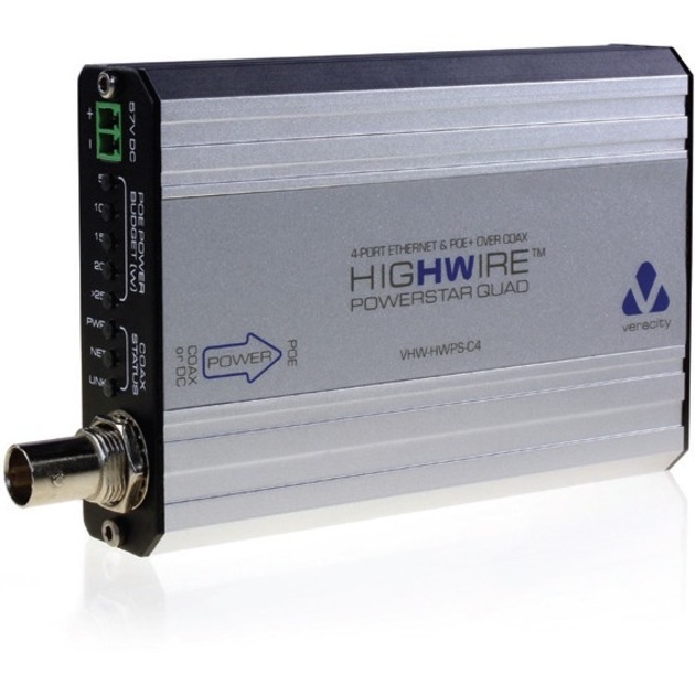 VERACITY S NEW HIGHWIRE POWERSTAR QUAD BOOSTS YOUR IP CAMERA OPTIONS WHEN USING
