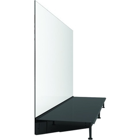 A TRAY THAT COVERS THE FULL WIDTH OF THE BACKSIDE OF THE DISPLAY WHERE DISPLAY I