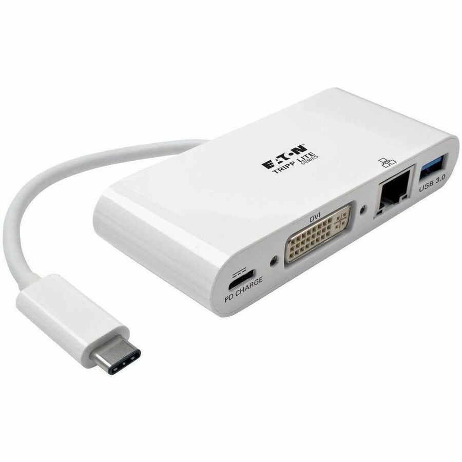 TRIPP LITE SERIES USB-C MULTIPORT ADAPTER, DVI, USB 3.X (5GBPS) HUB PORT, GBE AN