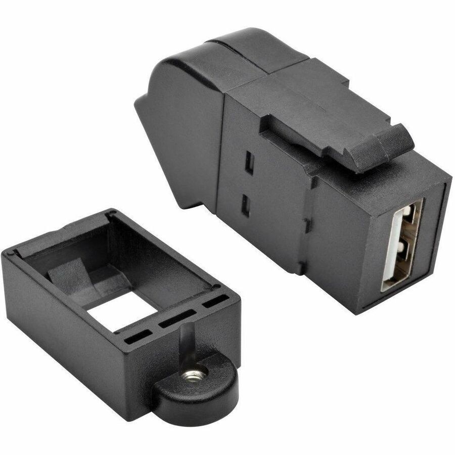 USB 3.0 Panel Mount Coupler Bk