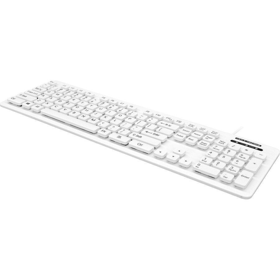 LCOOL KEYBOARD (WHITE) - OPEN STYLE, WASHABLE, VALUE KEYBOARD. LOCKABLE FOR EASI