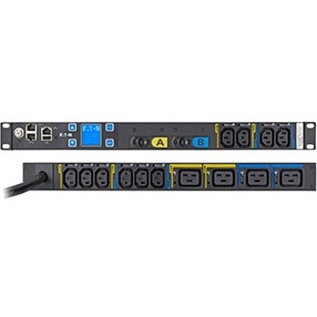EATON METERED INPUT RACK PDU, 1U, L6-30P INPUT, 10 FT CORD, SINGLE-PHASE, 200-24
