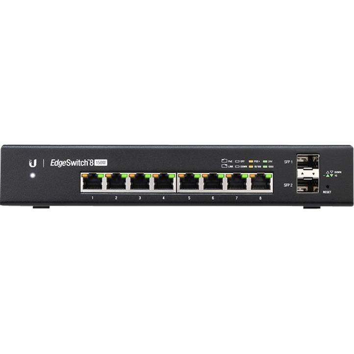 Commutateur Gigabit PoE+ géré Ubiquiti Networks à 8 ports avec SFP (ES-8-150W)