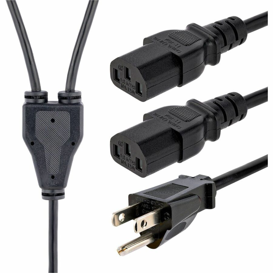 10' Power Cord  515P to 2x C13