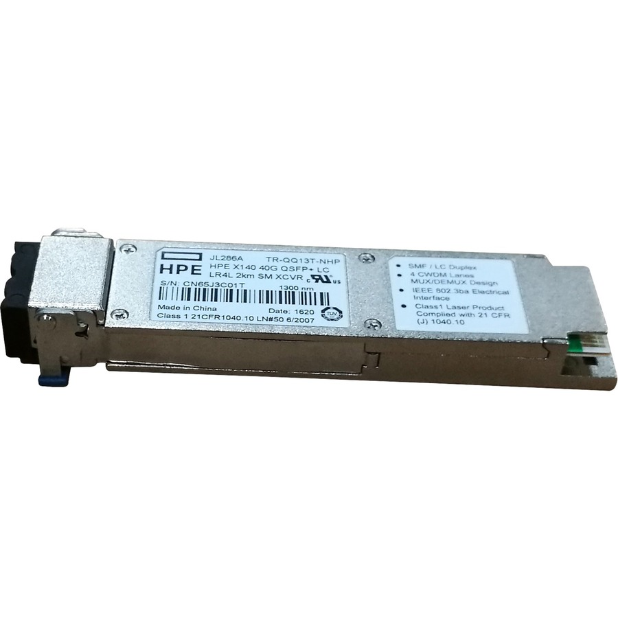 HPE X140 40G QSFP LC LR4L 2km Aruba JL286A | QSFP Module, SMF