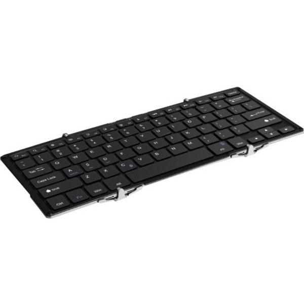 Portable Bluetooth Keyboard Slim Tri-Fold with Built in Lithium Ion Battery