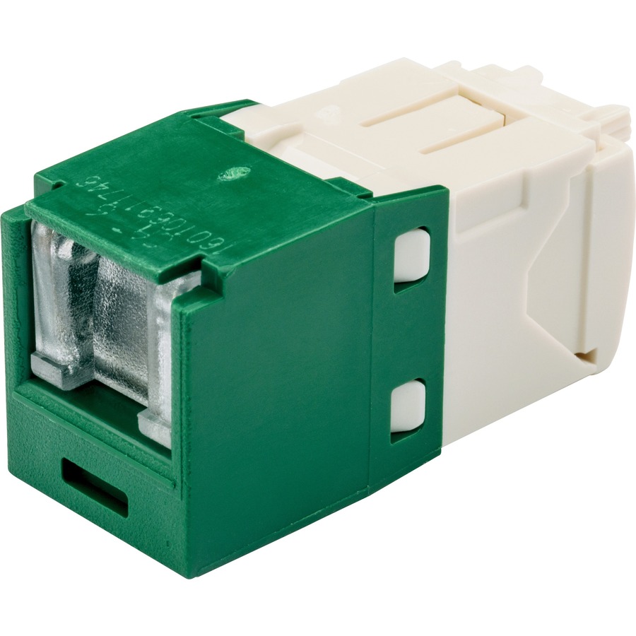 CAT6 SPRING SHUTTERED JACK TG STYLE GRN