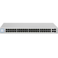 UBIQUITI UniFi (US-48) Ethernet Switch - 48 Ports - Manageable - 2 Layer Supported - Modular - Optical Fiber, Twisted Pair - 1U High - Rack-mountable, Wall Mountable, Desktop