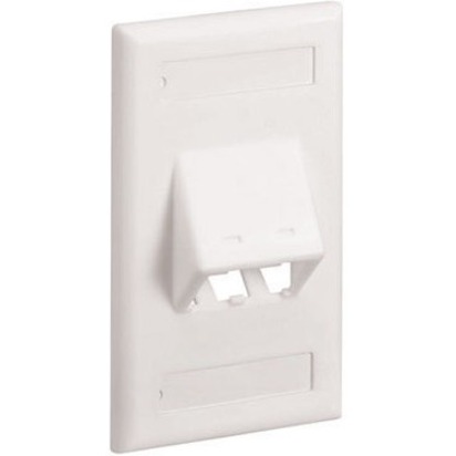 FACEPLATE 2PT CLASSIC SLOPED OFF WHT