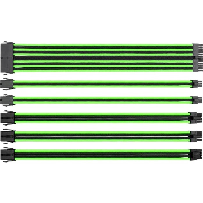 THERMALTAKE TTMOD SLEEVE CABLE - GREEN/BLACK
