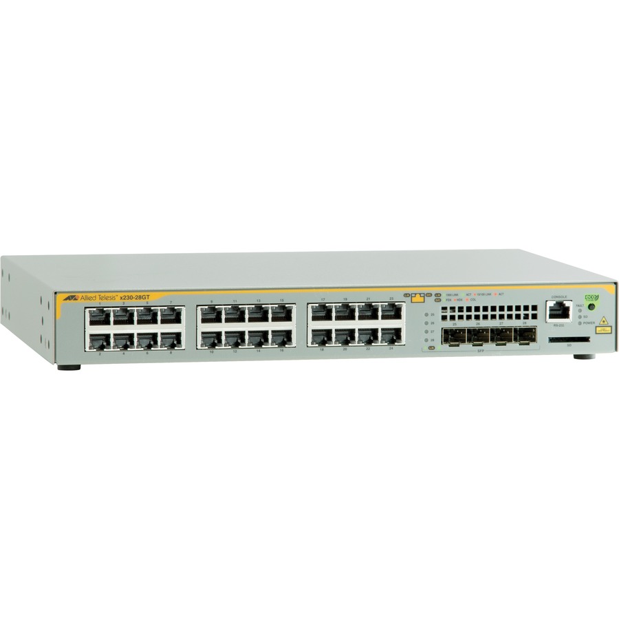 L2+ MANAGED SWITCH, 24 X 10/100/1000MBPS, 4 X SFP UPLINK SLOTS, 1 FIXED AC POWER