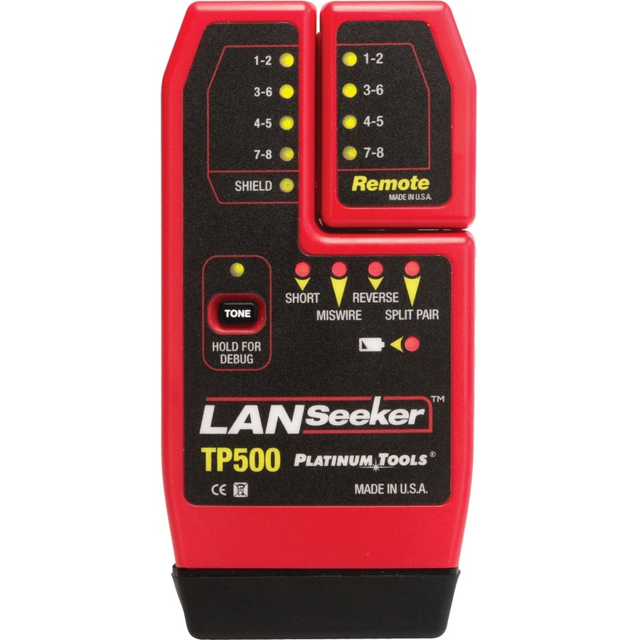 LANSEEKER CABLE TESTER. CLAMSHELL.