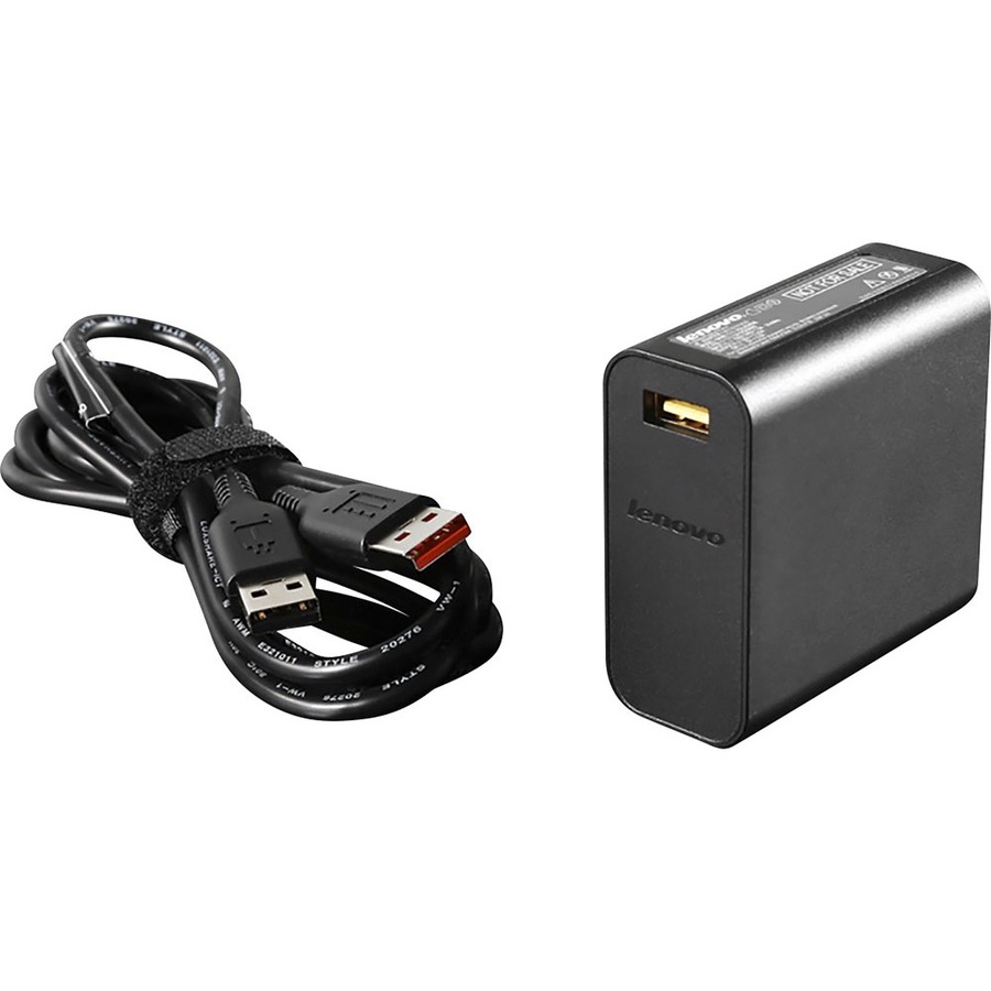 AXIOM GX20K15992-AX 65-WATT SLIM TRAVEL AC ADAPTER FOR LENOVO - BLACK - 1 YEAR L