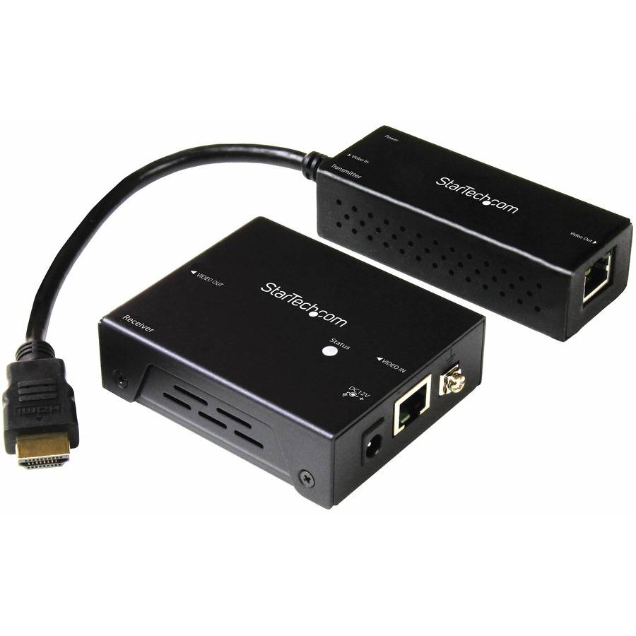 StarTech 4K HDMI Extender with Compact Transmitter, Up to 40 m (130 ft.), HDBaseT Extender Kit, UHD 4K, ST121HDBTDK, TAA