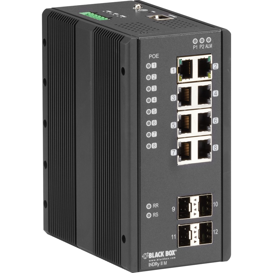 GIGABIT ETHERNET (1000-MBPS) EXTREME TEMPERATURE MANAGED POE+ SWITCH - (8) 10/10