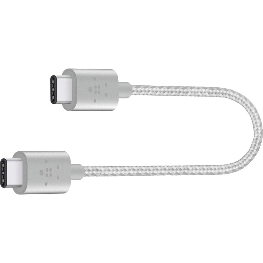 Belkin MIXIT?™ Metallic USB-C™ to USB-C Charge Cable – 6 ft. (Silver) (F2CU041bt06-SLV)