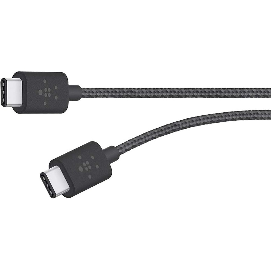 Belkin MIXIT?™ Metallic USB-C™ to USB-C Charge Cable -6 ft. (Black) (F2CU041bt06-BLK)