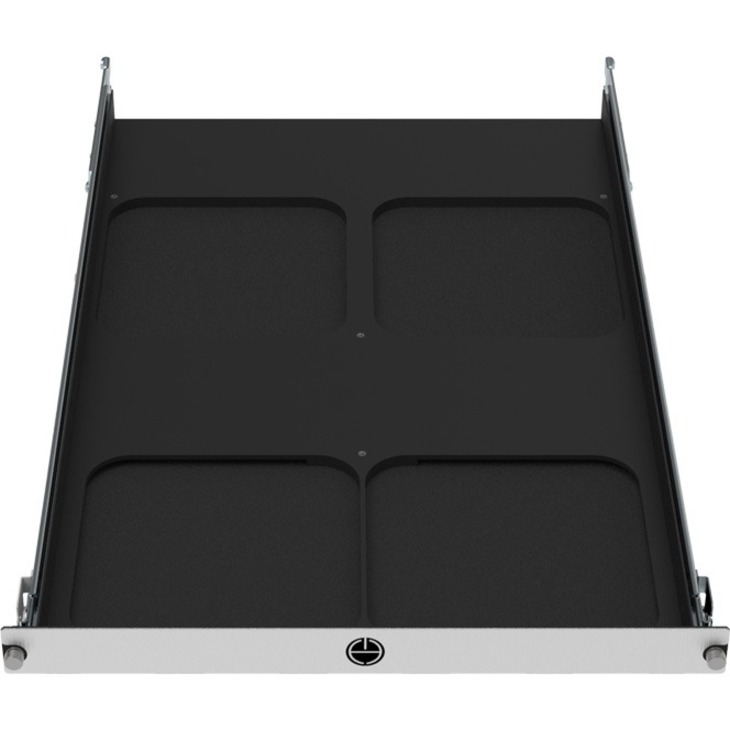 MAC MINI SLIDING RACK SHELF. MOUNTS 4 MAC MINIS IN A 19IN STANDARD RACK.
