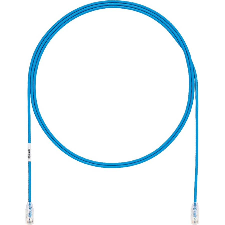 2FT CAT6A 28AWG UTP PATCH CORD BLUE