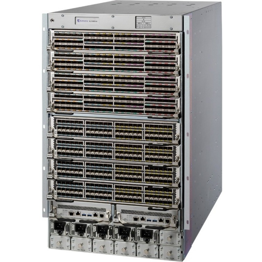 SLX 9850 8-SLOT CHASSIS WITH 1 MANAGEMENT MODULE 5 SWITCH FABRIC MODULES 4 3000