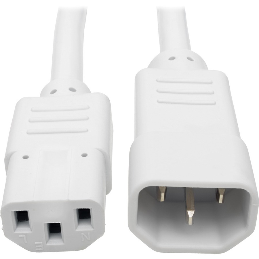 POWER CORD - C13 - FEMALE LEFT GENDER - C14 - MALE RIGHT GENDER - 3FEET LENGTH -