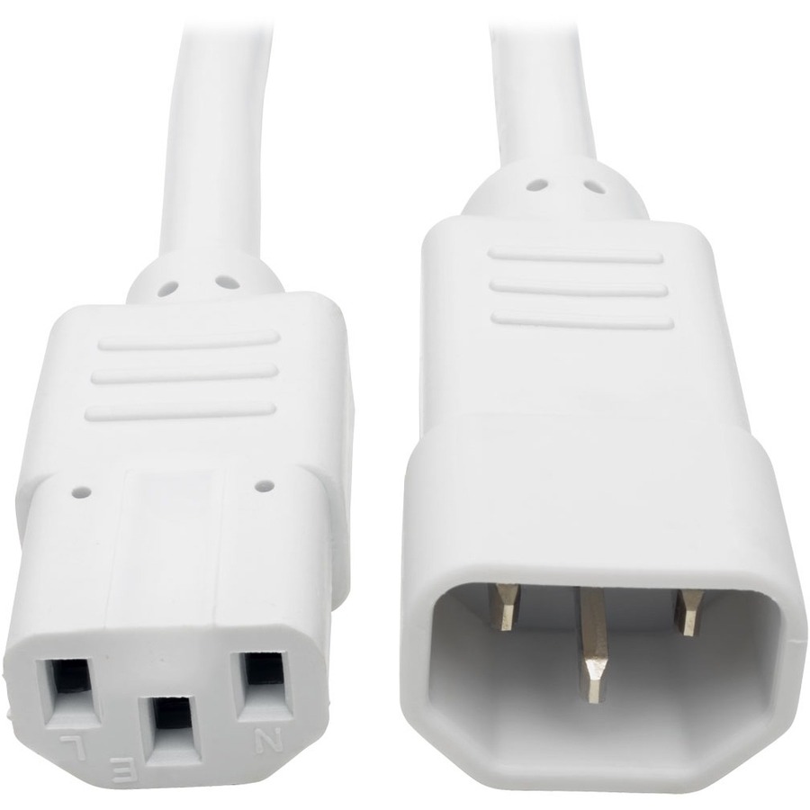 2ft Pwr Extensn Cord 18AWG Wht