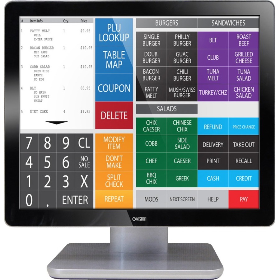 GVISION, 15INCH LCD TOUCH SCREEN, PCAP 10 POINT TOUCH (USB), DESKTOP, LED, VGA+D