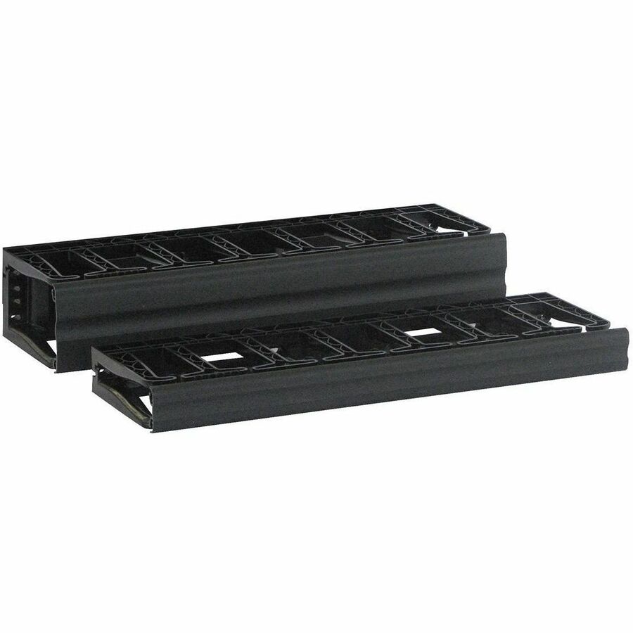 VELOCITY HORIZONTAL CABLE MANAGER, SINGLE-SIDED, 1U, BLACK