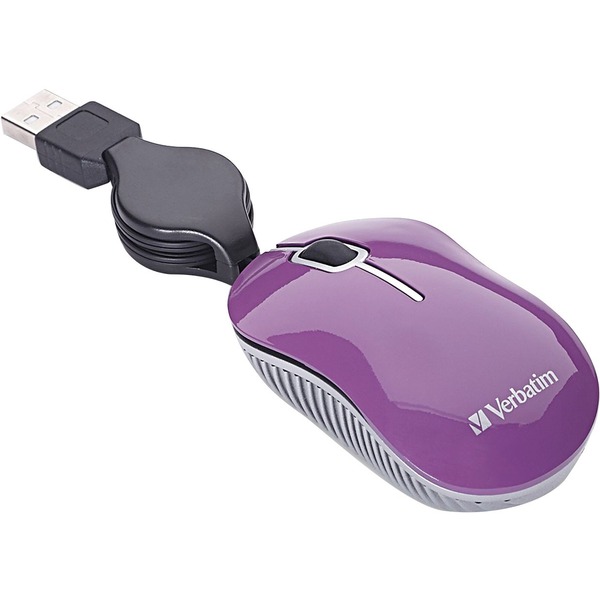 Go Mini! The Verbatim Mini Travel Optical Mouse works great on the go. The ultra-compact design takes up very little space and is perfect for notebook users. The optical travel mouse features a convenient retractable USB cable - no need to wrap the cord a