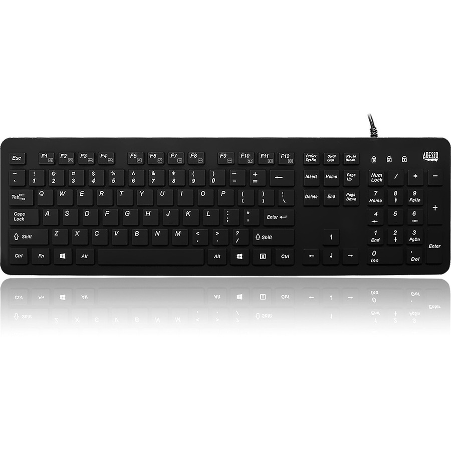 ADESSO IP67 RATED WATERPROOF, ANTIMICROBIAL MULTIMEDIA USB KEYBOARD , PERFECT