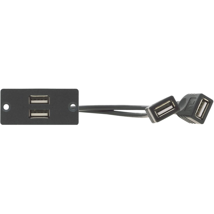 THE WU-2AA IS A SINGLE WALL PLATE INSERT WITH TWO USB 2.0 TYPE A PORTS AND TWO