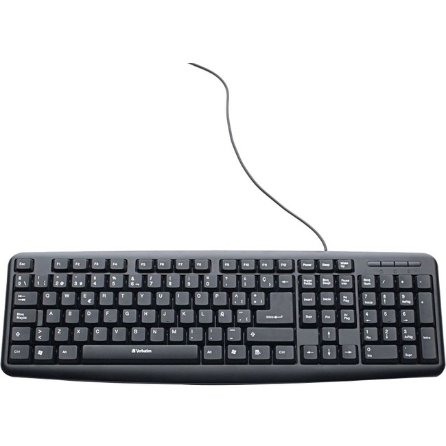 VERBATIM TECLADO USB BRAVO ALAMBRICO (NEGRO)