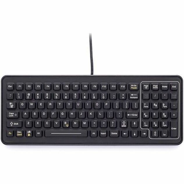 SLK-101C-M-USB - BACKLIT MOBILE INDUSTRIAL KEYBOARD WITH QUICKLOCK - 10-KEY NUME