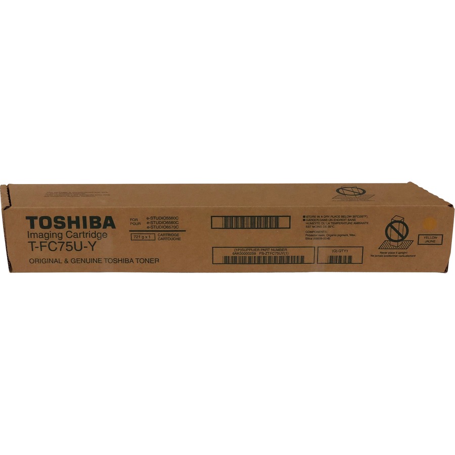 TOSHIBA TFC75UY YELLOW TONER CARTRIGE FOR USE IN ESTUDIO 5560C 5560CG 6560C 6570