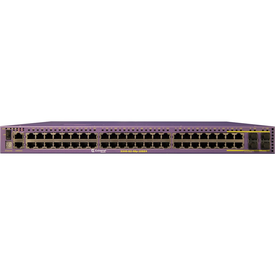 X440-G2 48 10/100/1000BASE-T POE+ 4 SFP COMBO 4 1GBE UNPOPULATED SFP UPGRADABLE