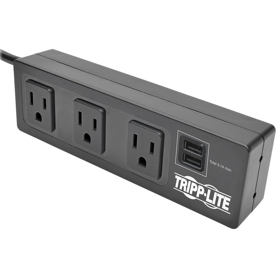 EATON TRIPP LITE SERIES PROTECT IT 3-OUTLET SURGE PROTECTOR WITH MOUNTING BRACKE